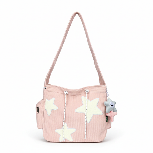 Star Patch Corduroy Bag